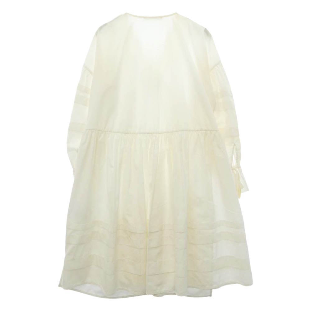 セシリーバンセン パフスリーブ ドレス ワンピース ベージュ系 XS【中古】
