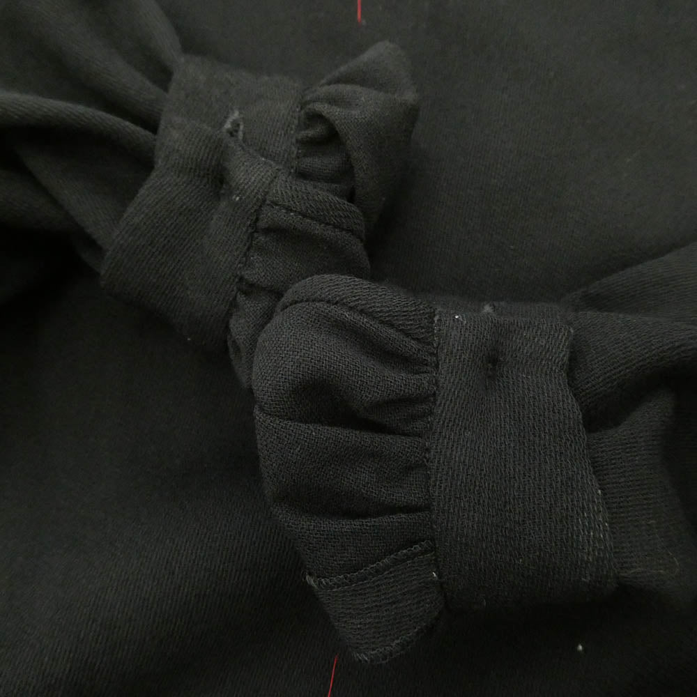 MAISON MARGIELA メゾンマルジェラ 23AW S29FP0132 白タグ Multiwear Dress コントラストステッチ マルチウェア 丸襟 ミニ ドレス ワンピース ブラック系 40【中古】