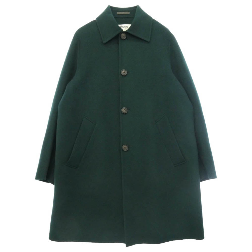ACNE STUDIOS アクネストゥディオズ FN-MN-OUTW000265 ウール ステンカラー コート グリーン系 46【中古】