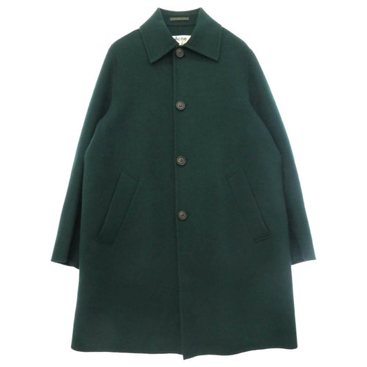 ACNE STUDIOS アクネストゥディオズ FN-MN-OUTW000265 ウール ステンカラー コート グリーン系 46【中古】