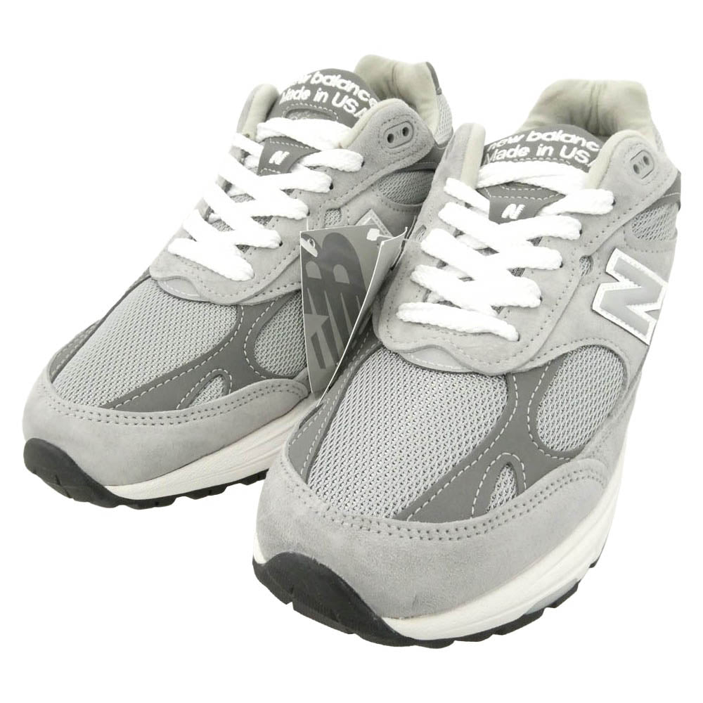 NEW BALANCE ニューバランス MR993GL 【フェイクバスターズ鑑定済】USA製 993 Gray スニーカー ランニングシューズ グレー系 27.5cm【新古品】【未使用】【中古】