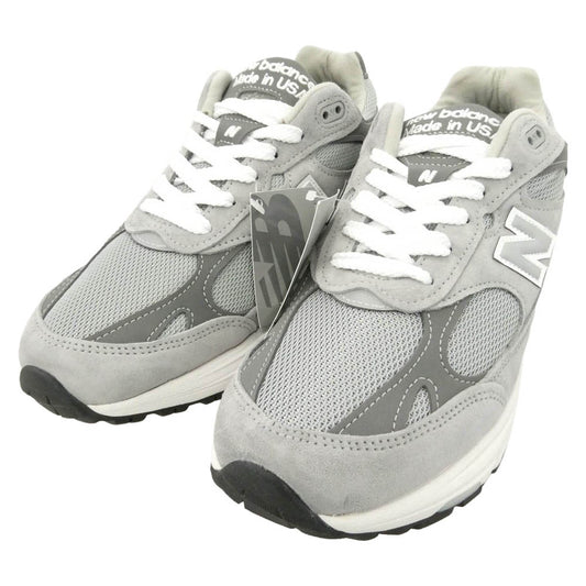 NEW BALANCE ニューバランス MR993GL 【フェイクバスターズ鑑定済】USA製 993 Gray スニーカー ランニングシューズ グレー系 27.5cm【新古品】【未使用】【中古】