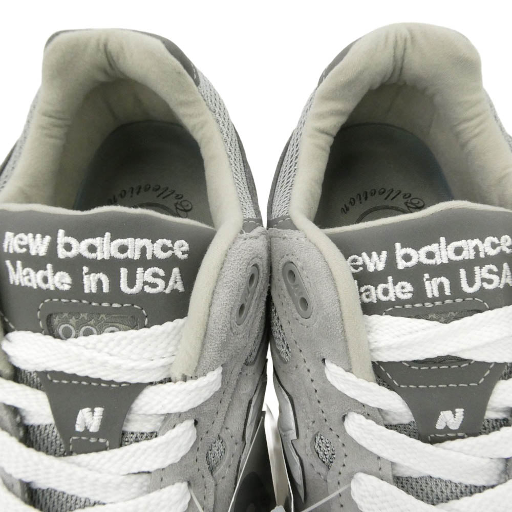 NEW BALANCE ニューバランス MR993GL 【フェイクバスターズ鑑定済】USA製 993 Gray スニーカー ランニングシューズ グレー系 27.5cm【新古品】【未使用】【中古】