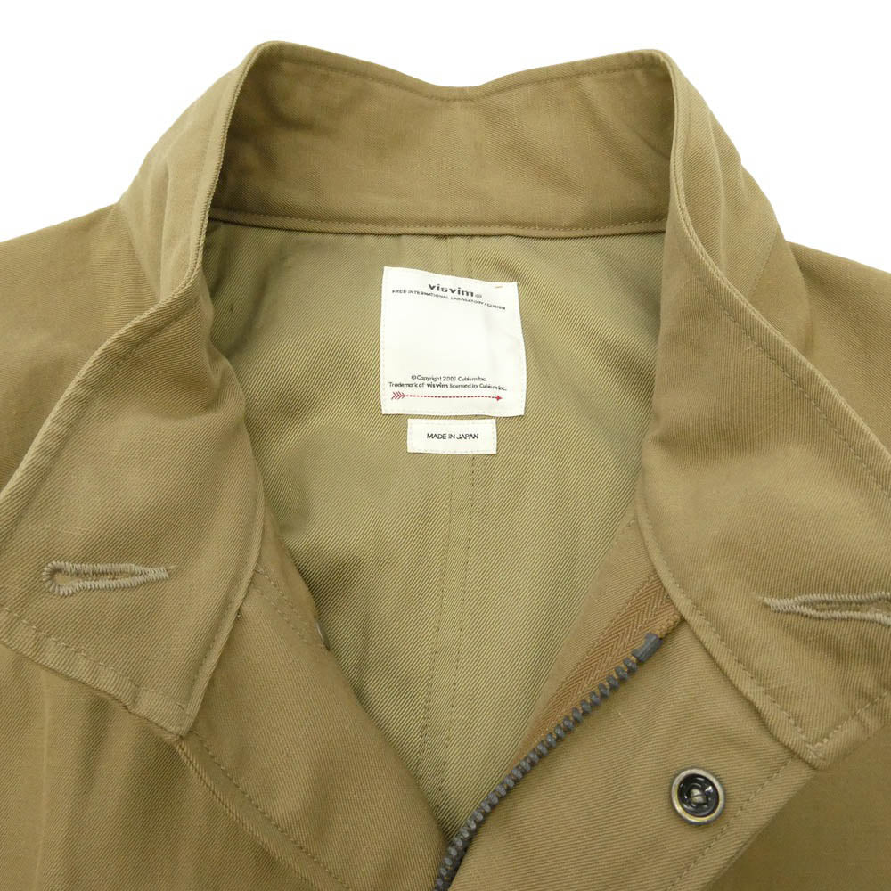 VISVIM ビズビム 20AW 0120205013011 SIX-FIVE FISHTAIL PARKA フィッシュテール パーカー コート ミリタリー ジャケット ライトブラウン系 2【中古】