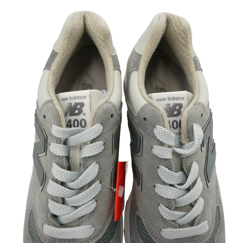 NEW BALANCE ニューバランス M1400SB USA製 1400 Steel Blue スティールブルー スエード ローカット スニーカー グレー系 26.5cm【美品】【中古】