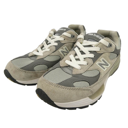 NEW BALANCE ニューバランス M992GR USA製 992 スエード ローカット スニーカー マルチカラー系 26.5cm【中古】