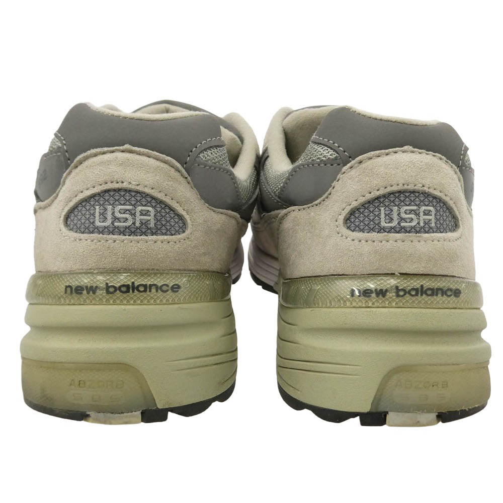 NEW BALANCE ニューバランス M992GR USA製 992 スエード ローカット スニーカー マルチカラー系 26.5cm【中古】