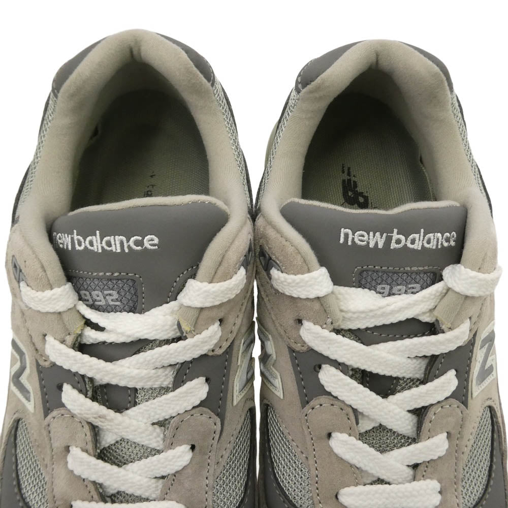 NEW BALANCE ニューバランス M992GR USA製 992 スエード ローカット スニーカー マルチカラー系 26.5cm【中古】