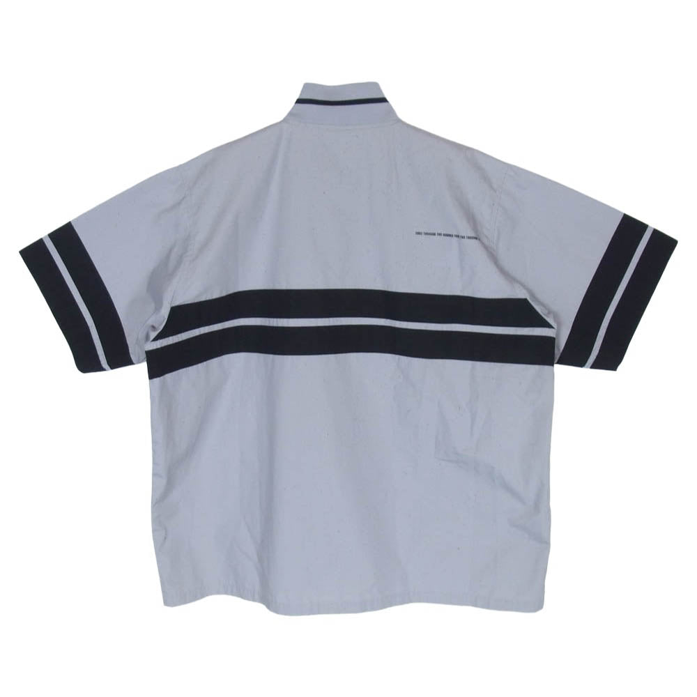 NEIGHBORHOOD ネイバーフッド 02年製 00s 半袖 ワーク シャツ グレー系 M【中古】