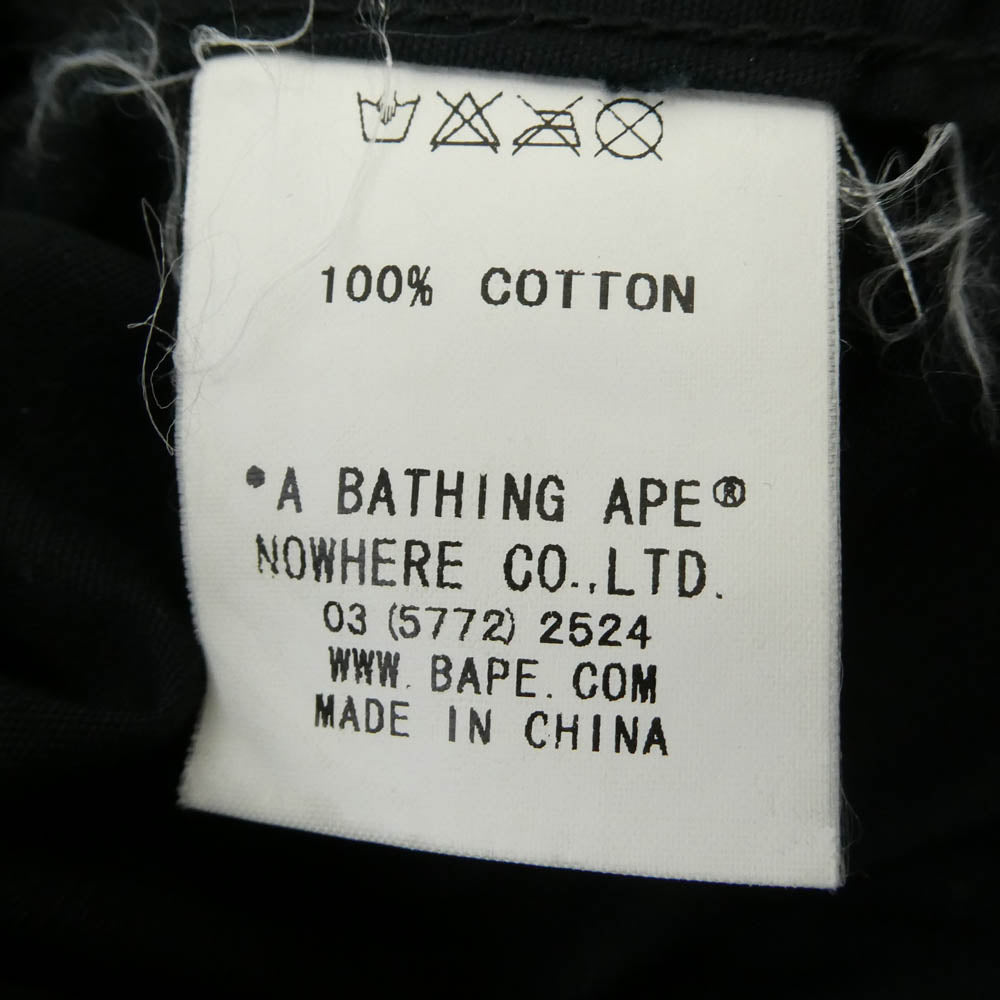 A BATHING APE アベイシングエイプ 00s バックロゴ アイコン ジャケット ブルゾン ブラック系 M【中古】