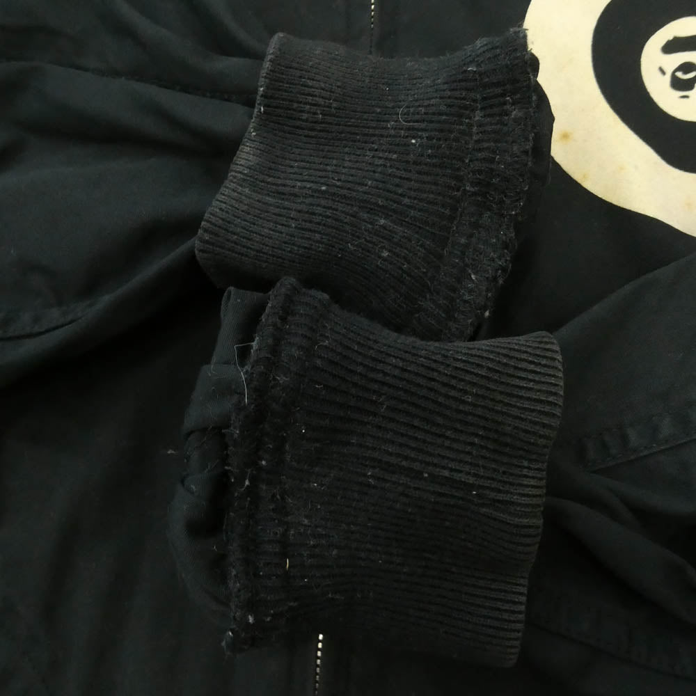 A BATHING APE アベイシングエイプ 00s バックロゴ アイコン ジャケット ブルゾン ブラック系 M【中古】