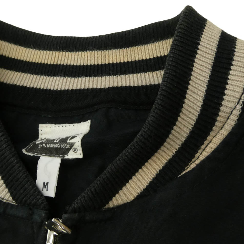 A BATHING APE アベイシングエイプ 00s バックロゴ アイコン ジャケット ブルゾン ブラック系 M【中古】