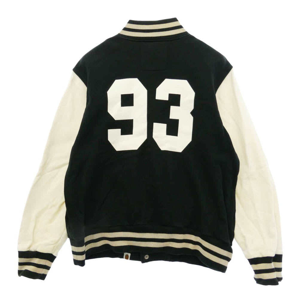 A BATHING APE アベイシングエイプ A,S,N,K,A ロゴ A 00s コットン スタジャン ジャケット ブラック系 M【中古】