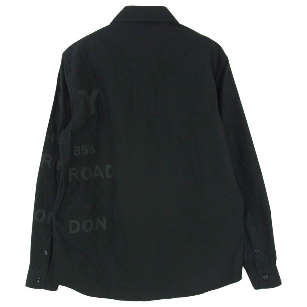 BURBERRY LONDON バーバリー ロンドン 20SS 8029347 Horseferry Print Shirt ホースフェリープリント 長袖 ドレスシャツ ブラック系 XS【中古】