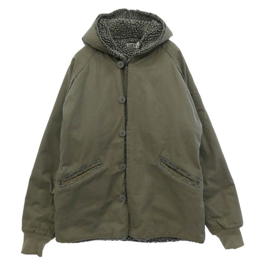 GOODENOUGH グッドイナフ 00s フード付き デッキ ジャケット グレー系 L【中古】
