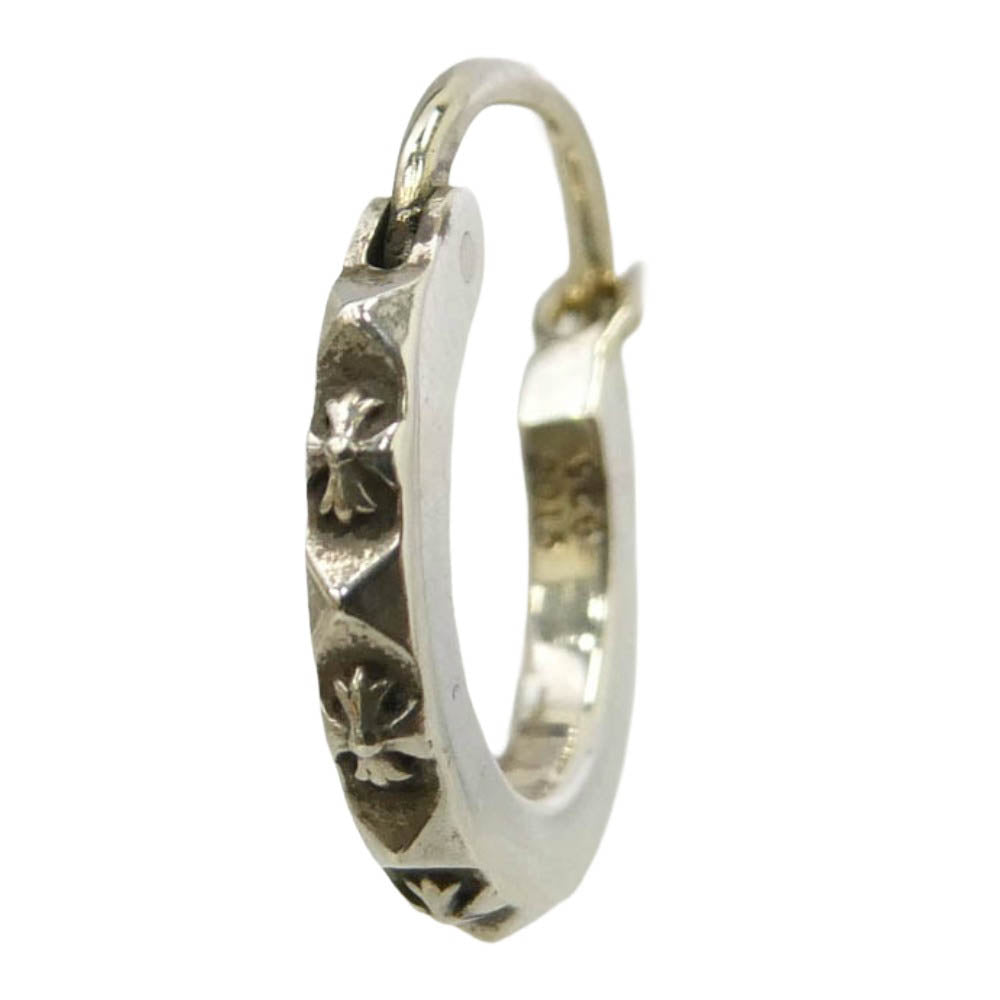 CHROME HEARTS クロムハーツ（原本無） 2024年購入レシート原本付属 HOOP TFP TINY タイニー トゥルーファッキンパンク フープピアス シルバー系【中古】