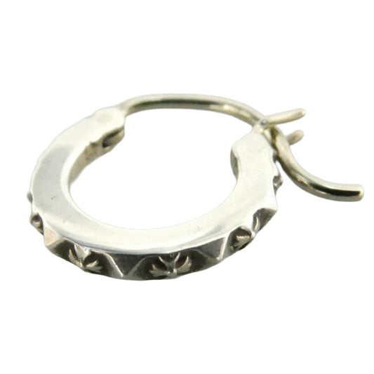 CHROME HEARTS クロムハーツ（原本無） 2024年購入レシート原本付属 HOOP TFP TINY タイニー トゥルーファッキンパンク フープピアス シルバー系【中古】