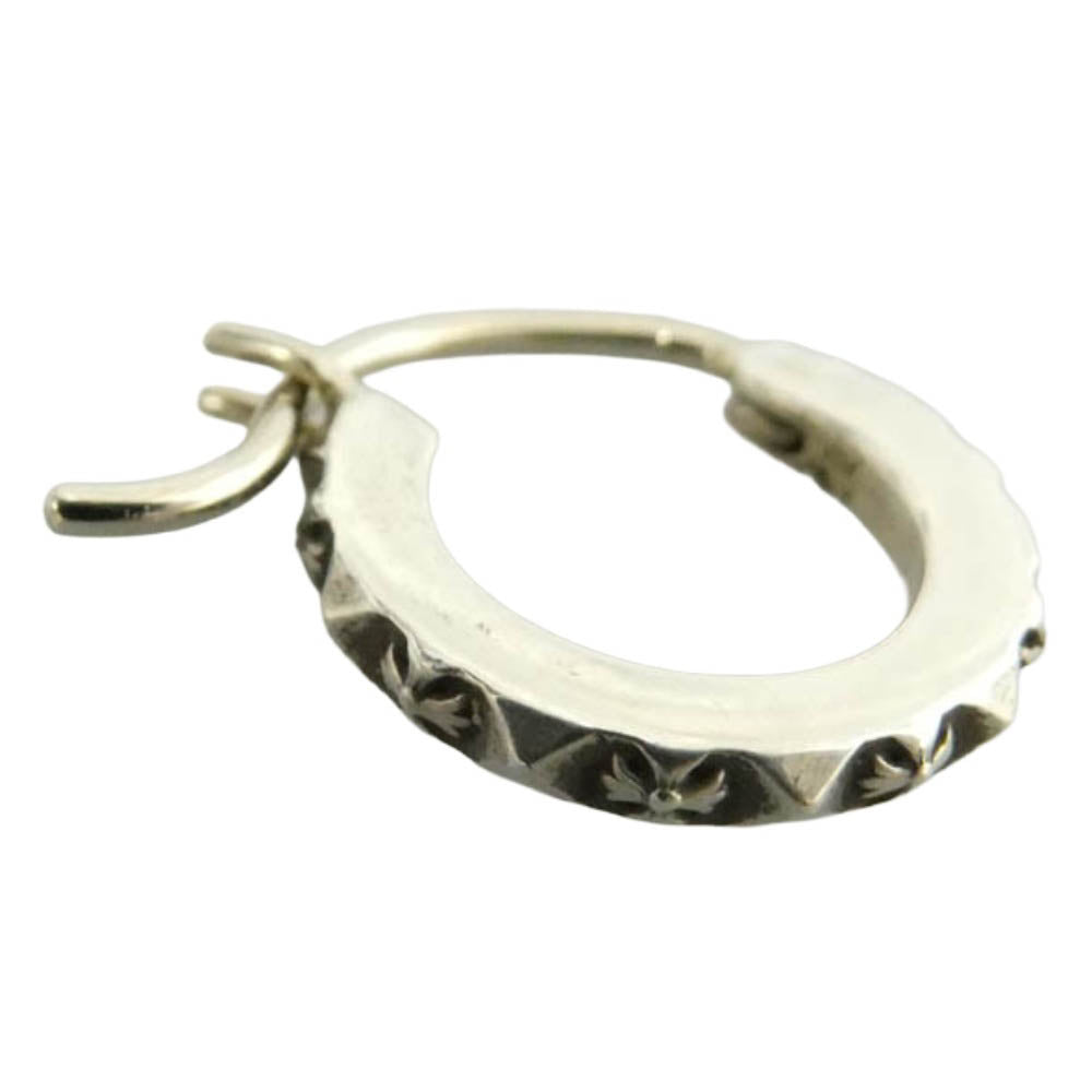 CHROME HEARTS クロムハーツ（原本無） 2024年購入レシート原本付属 HOOP TFP TINY タイニー トゥルーファッキンパンク フープピアス シルバー系【中古】