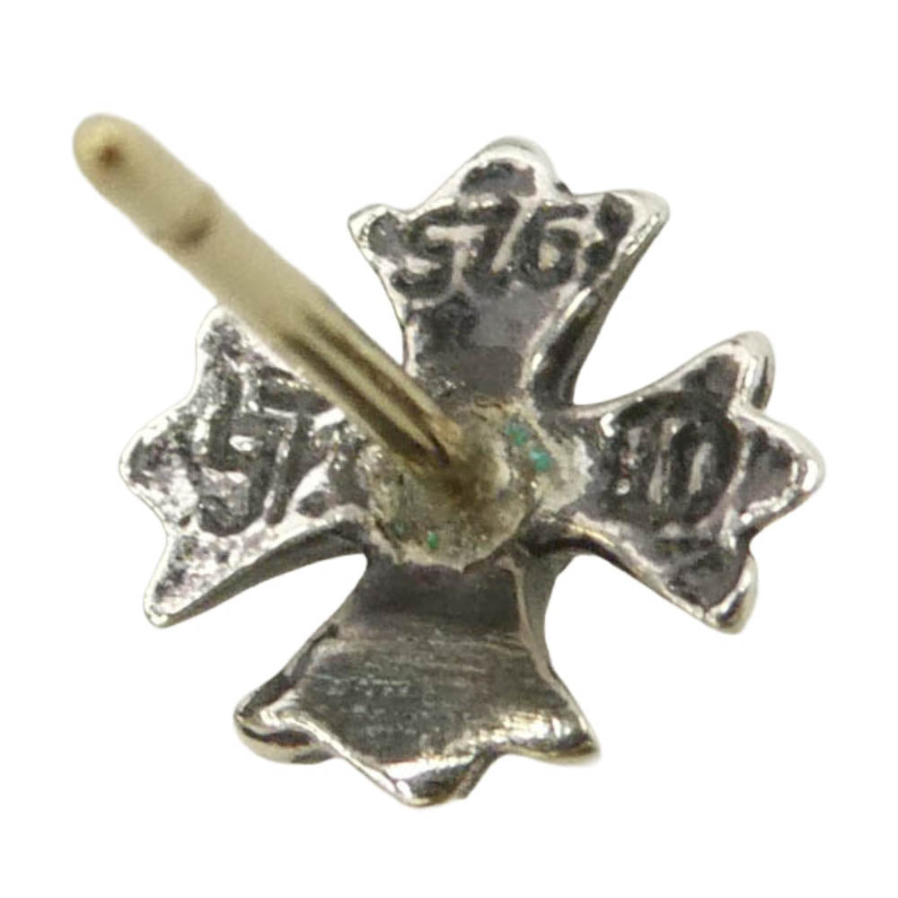 CHROME HEARTS クロムハーツ（原本無） 2025年購入レシート原本付属 No2 CH PLS STUD CHプラス スタッドピアス シルバー系【中古】