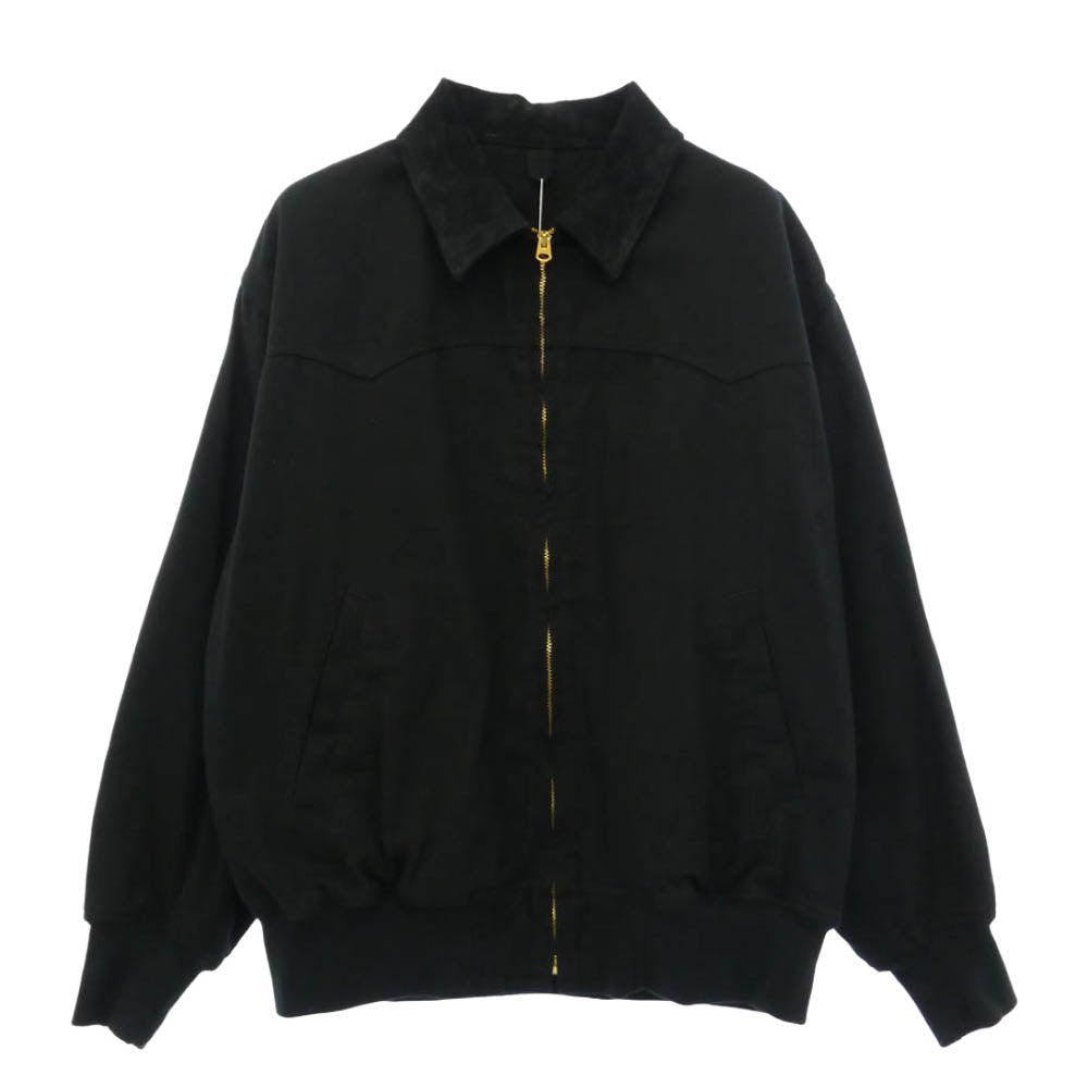 COMOLI コモリ 26SS D01-01030 ブラックドリルジップジャケット ブラック系 2【新古品】【未使用】【中古】