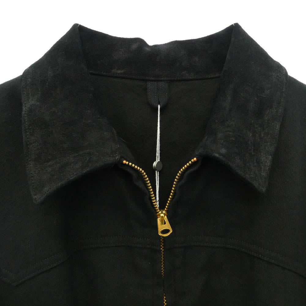 COMOLI コモリ 26SS D01-01030 ブラックドリルジップジャケット ブラック系 2【新古品】【未使用】【中古】