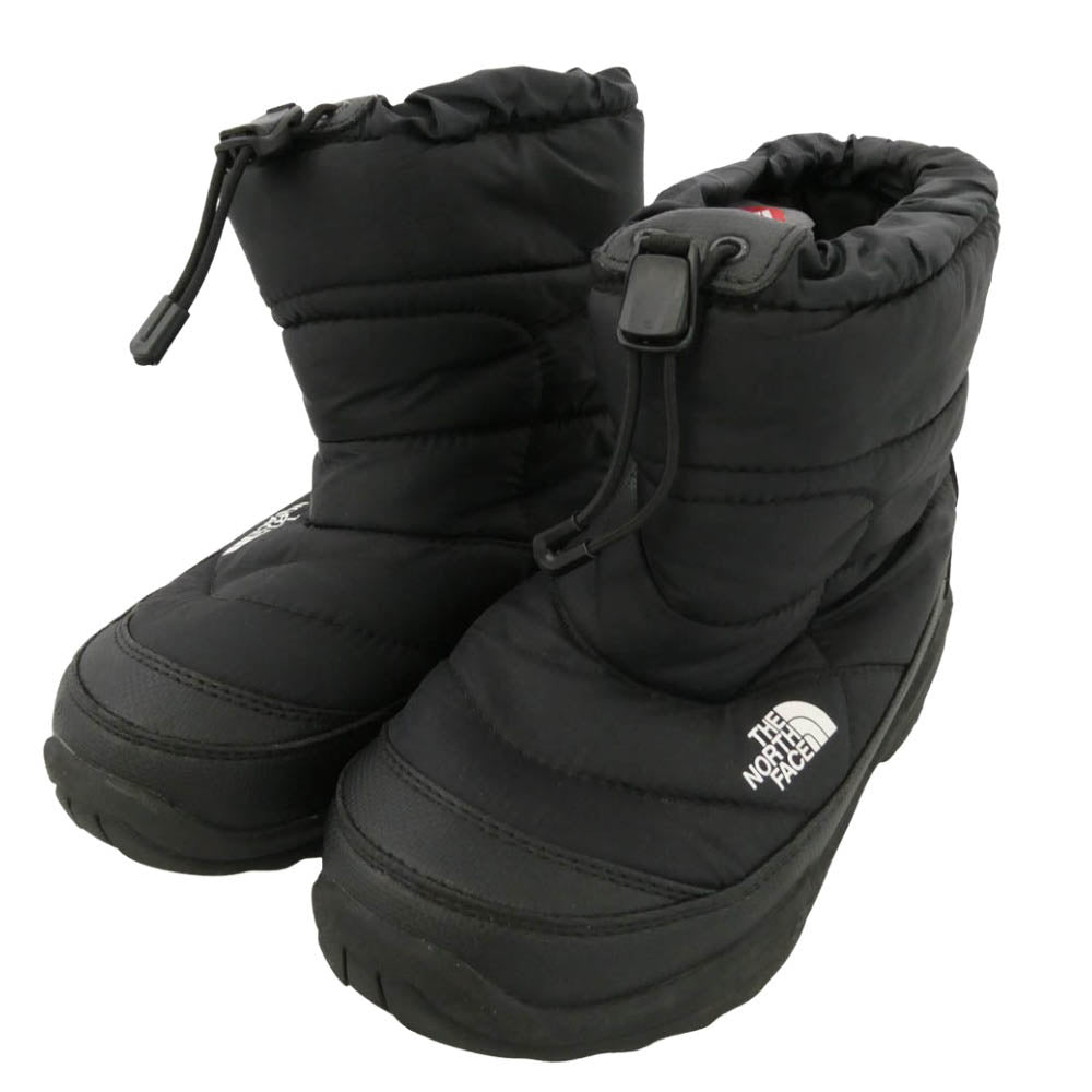 THE NORTH FACE ノースフェイス NFJ51780 K NUPTSE BOOTIE WP ウォータープルーフ ヌプシ ブーティ ブーツ ブラック系 20cm【中古】