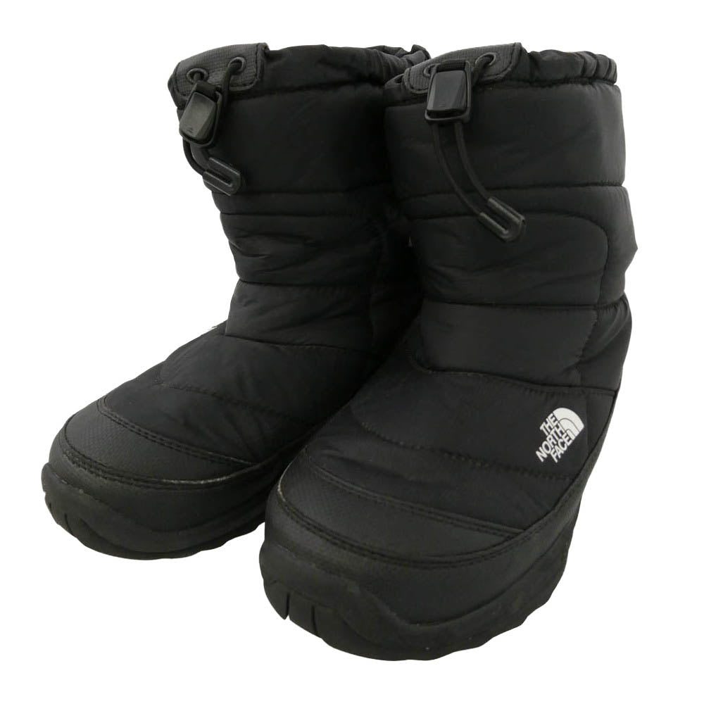 THE NORTH FACE ノースフェイス NFJ51780 K NUPTSE BOOTIE WP ウォータープルーフ ヌプシ ブーティ ブーツ ブラック系 22cm【中古】