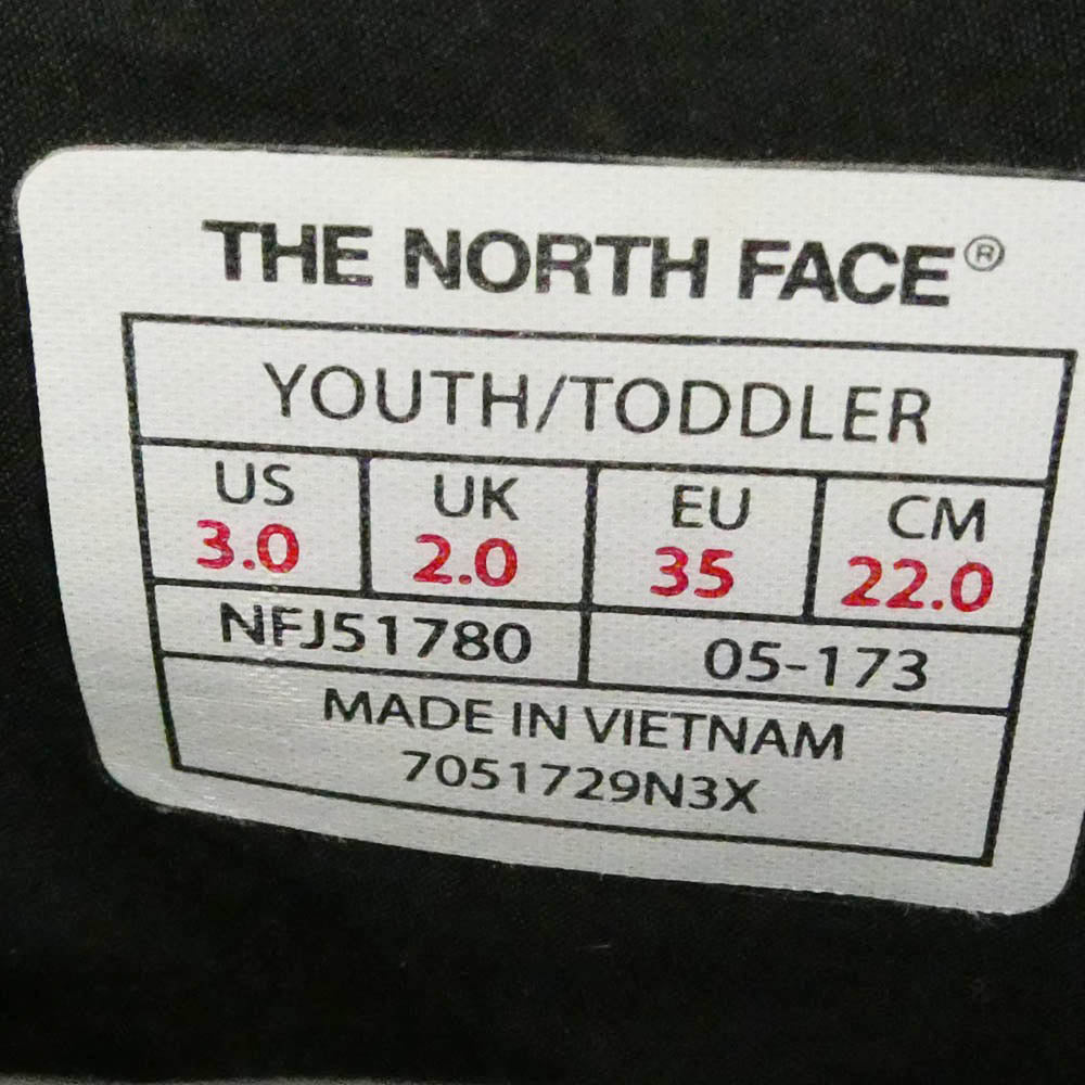 THE NORTH FACE ノースフェイス NFJ51780 K NUPTSE BOOTIE WP ウォータープルーフ ヌプシ ブーティ ブーツ ブラック系 22cm【中古】