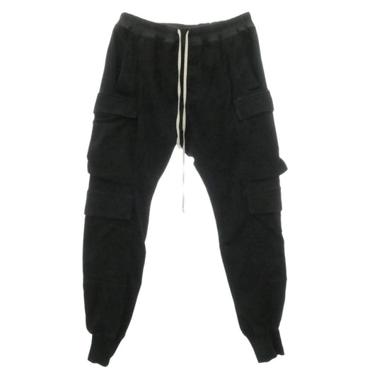 Rick Owens リックオウエンス 25SS RU01E5337-BA HOLLYWOOD期 BA素材 MASTODON MEGACARGO PANTS マストドン メガカーゴ ドローストリング パンツ ブラック系 IT52【中古】