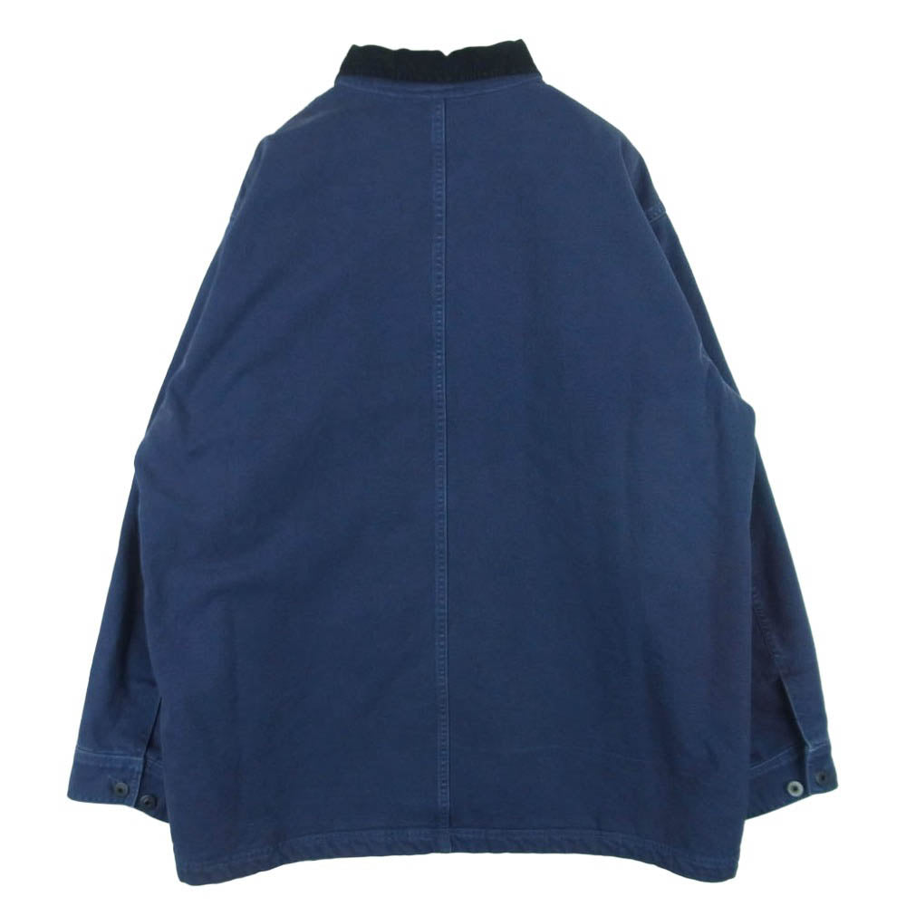 HYSTERIC GLAMOUR ヒステリックグラマー 24AW 02243AB06 エイジング加工 裏ボア カバーオール ジャケット ネイビー系 XL【中古】
