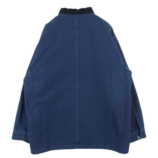 HYSTERIC GLAMOUR ヒステリックグラマー 24AW 02243AB06 エイジング加工 裏ボア カバーオール ジャケット ネイビー系 XL【中古】