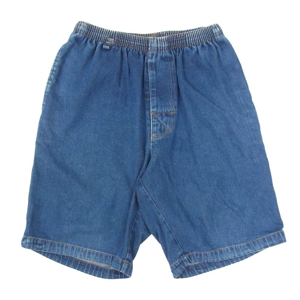 STUSSY ステューシー 紺タグ USA製 デニム ハーフ パンツ ショーツ インディゴブルー系 M【中古】