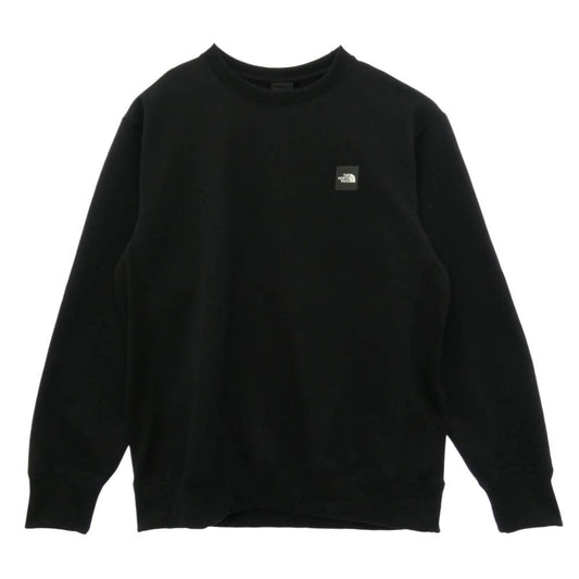 THE NORTH FACE ノースフェイス NT62231 SQUARE LOGO CREW スクエア ロゴ 長袖 スウェット ブラック系 XL【中古】