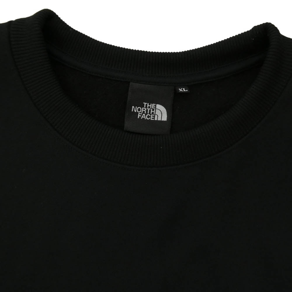 THE NORTH FACE ノースフェイス NT62231 SQUARE LOGO CREW スクエア ロゴ 長袖 スウェット ブラック系 XL【中古】