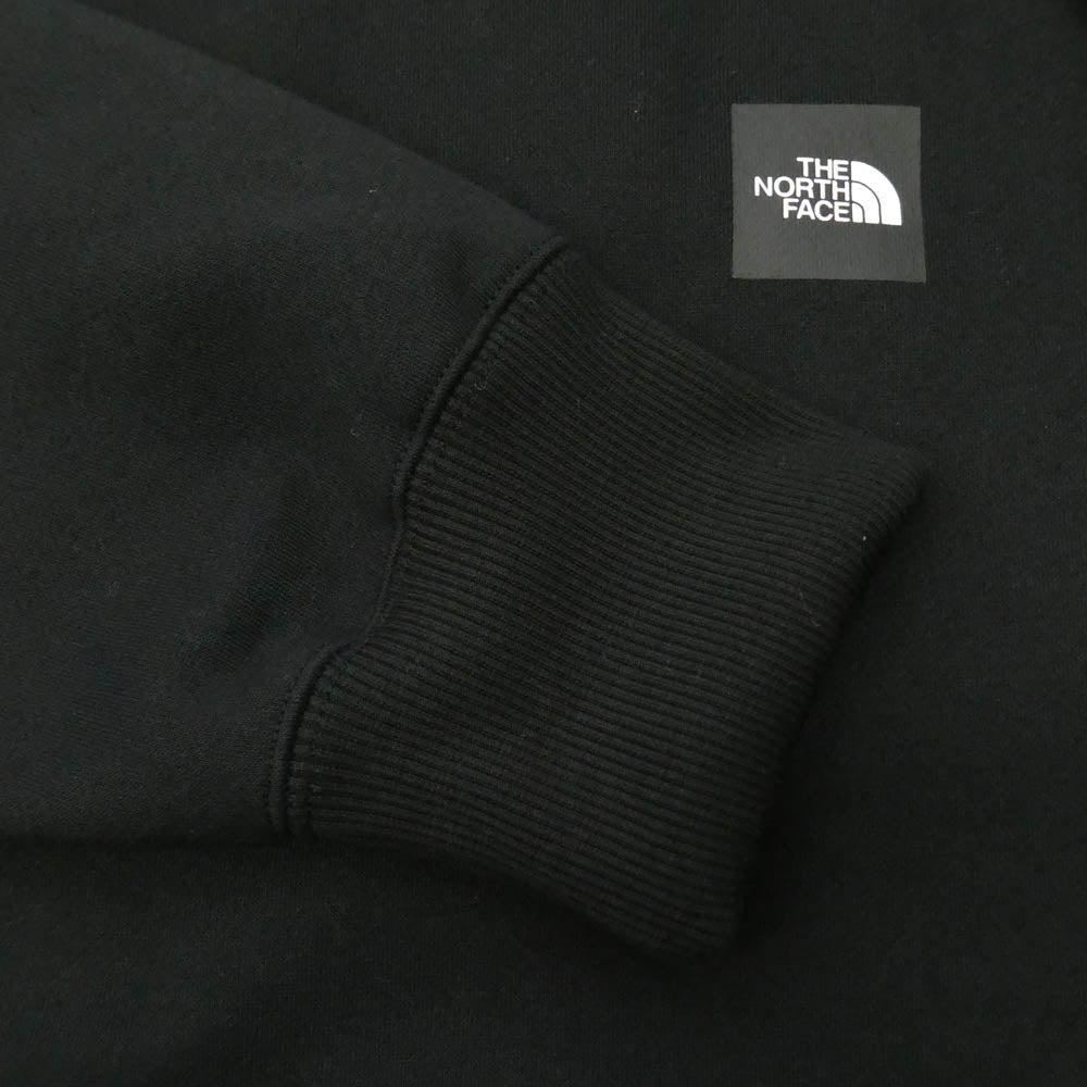 THE NORTH FACE ノースフェイス NT62231 SQUARE LOGO CREW スクエア ロゴ 長袖 スウェット ブラック系 XL【中古】