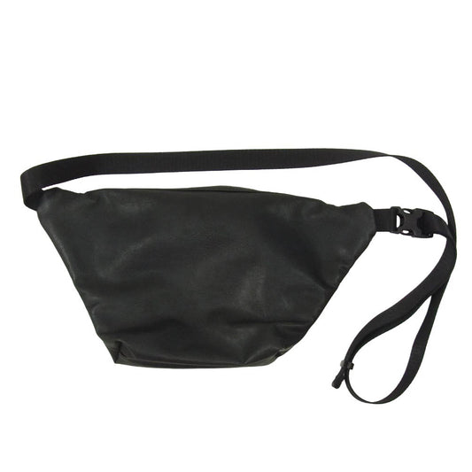 THE NORTH FACE ノースフェイス NN7055N PURPLE LABEL Leather Waist Bag パープルレーベル フェイクレザー ウエスト バッグ ブラック系【中古】