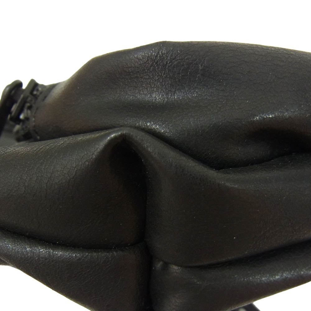 THE NORTH FACE ノースフェイス NN7055N PURPLE LABEL Leather Waist Bag パープルレーベル フェイクレザー ウエスト バッグ ブラック系【中古】