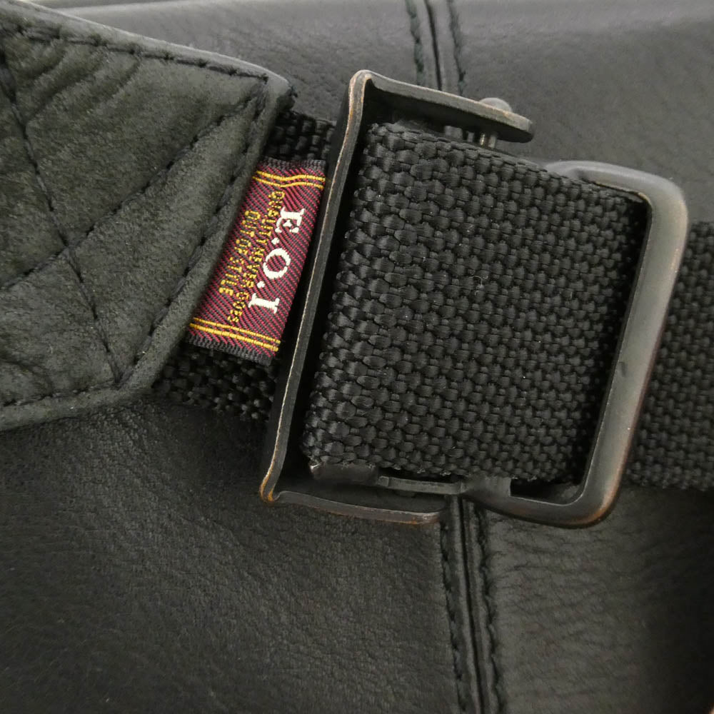 MR.OLIVE ミスターオリーブ レザー ショルダー ウエストバッグ ポーチ ブラック系【中古】
