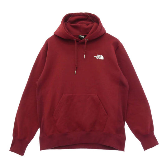 THE NORTH FACE ノースフェイス NT62230 BACK SQUARE LOGO FOODIE バックスクエア ロゴ フーディ プルオーバー パーカー エンジ系 L【中古】