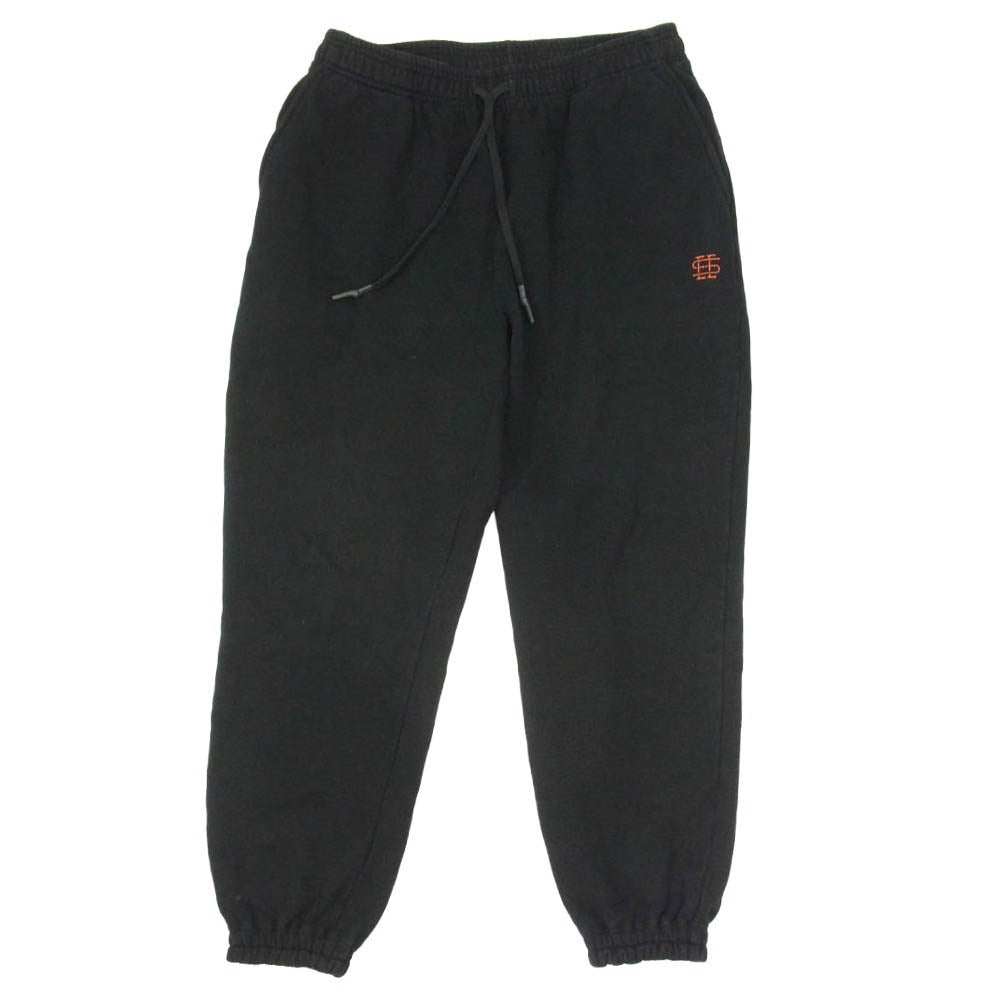 シーシー リブ コットン スウェット パンツ ブラック系 M【中古】