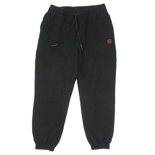 シーシー リブ コットン スウェット パンツ ブラック系 M【中古】