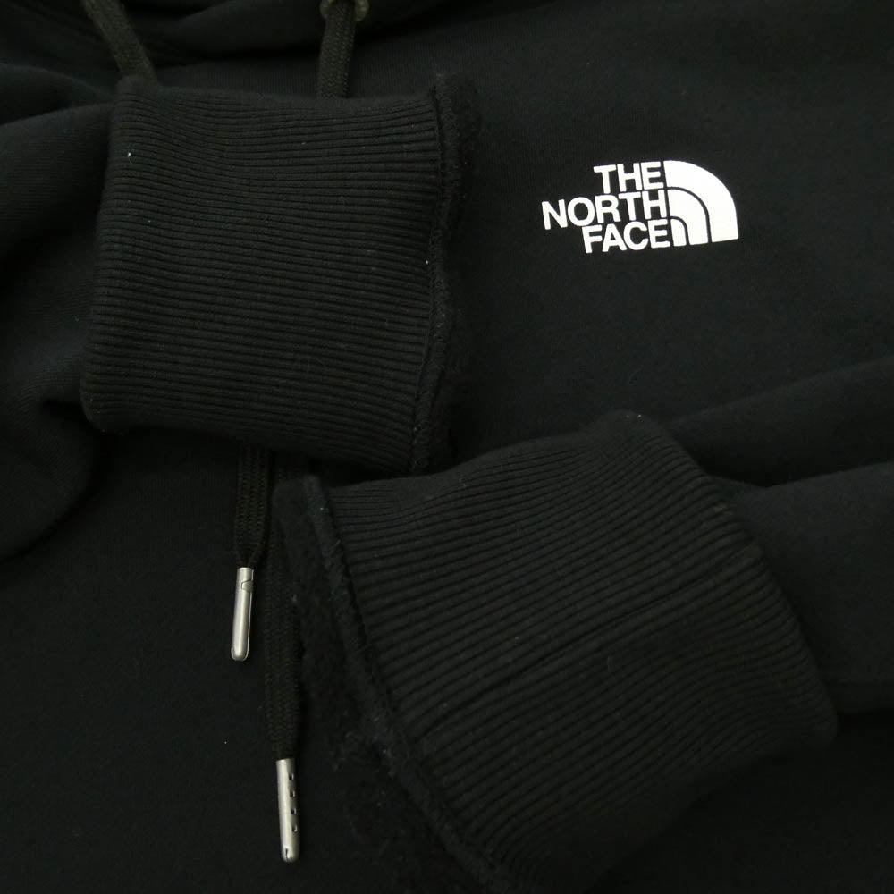 THE NORTH FACE ノースフェイス NT62230 BACK SQUARE LOGO FOODIE バックスクエア ロゴ フーディ プルオーバー パーカー ブラック系 XL【中古】