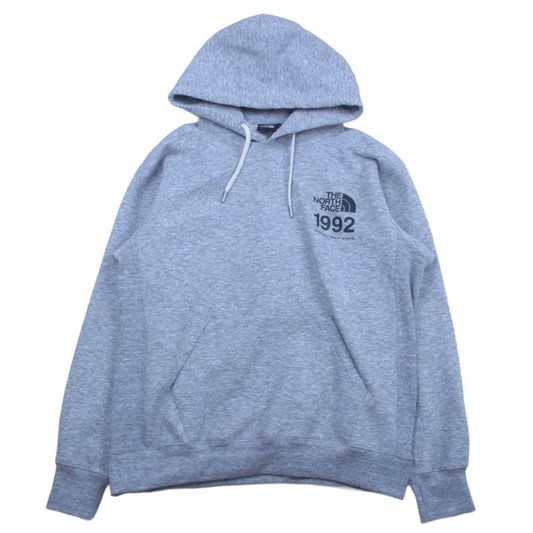 THE NORTH FACE ノースフェイス NT62234 NUPTSE SWEAT HOODIE ヌプシ スウェット フーディー プルオーバー パーカー グレー系 L【中古】