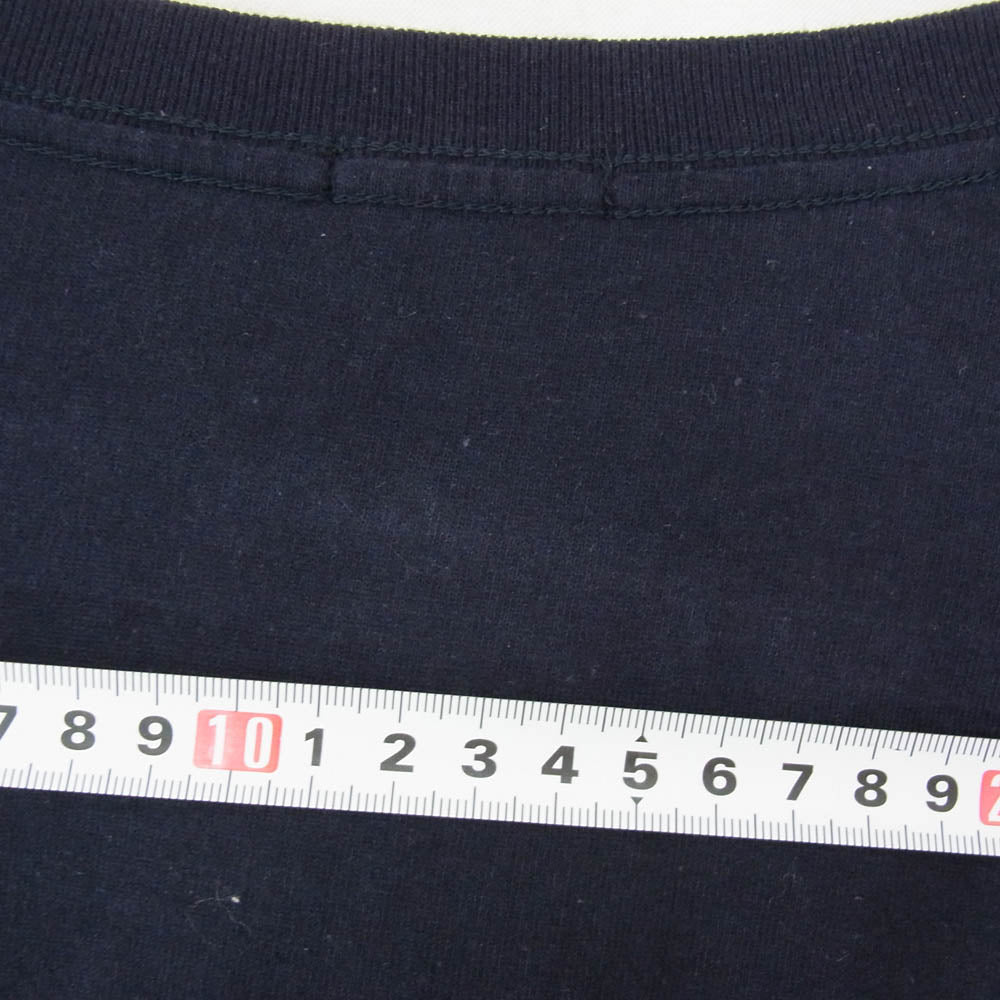 COMOLI コモリ 23SS X01-05010 空紡天竺 ノースリーブ 半袖 Tシャツ ネイビー系 3【中古】