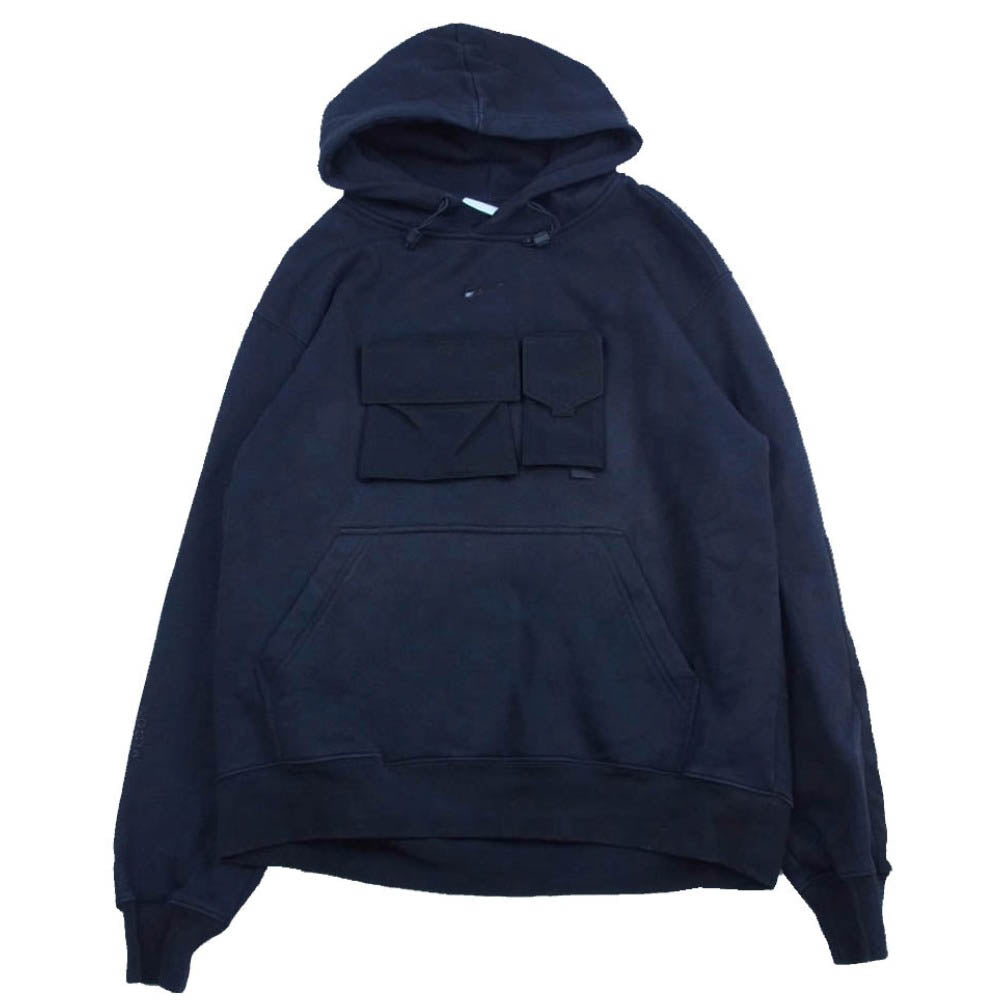 NIKE ナイキ DA3991-010 DRAKE NOCTA TECH HOODIE ドレイク ノクタ テック プルオーバー パーカー フーディー ネイビー系 XL【中古】