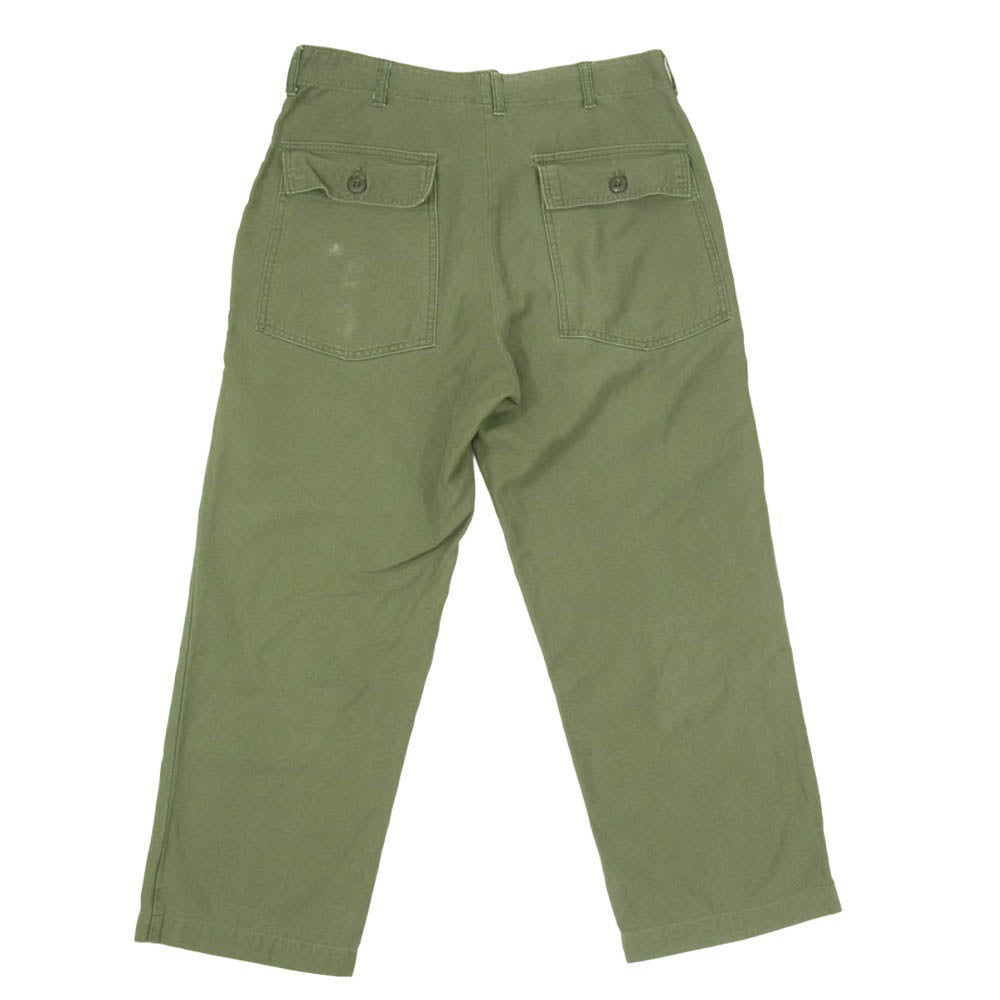 ヴィンテージ 100-69-C-2162 60s OG-107 コットンサテン ベイカー ファティーグ パンツ カーキ系 34【中古】