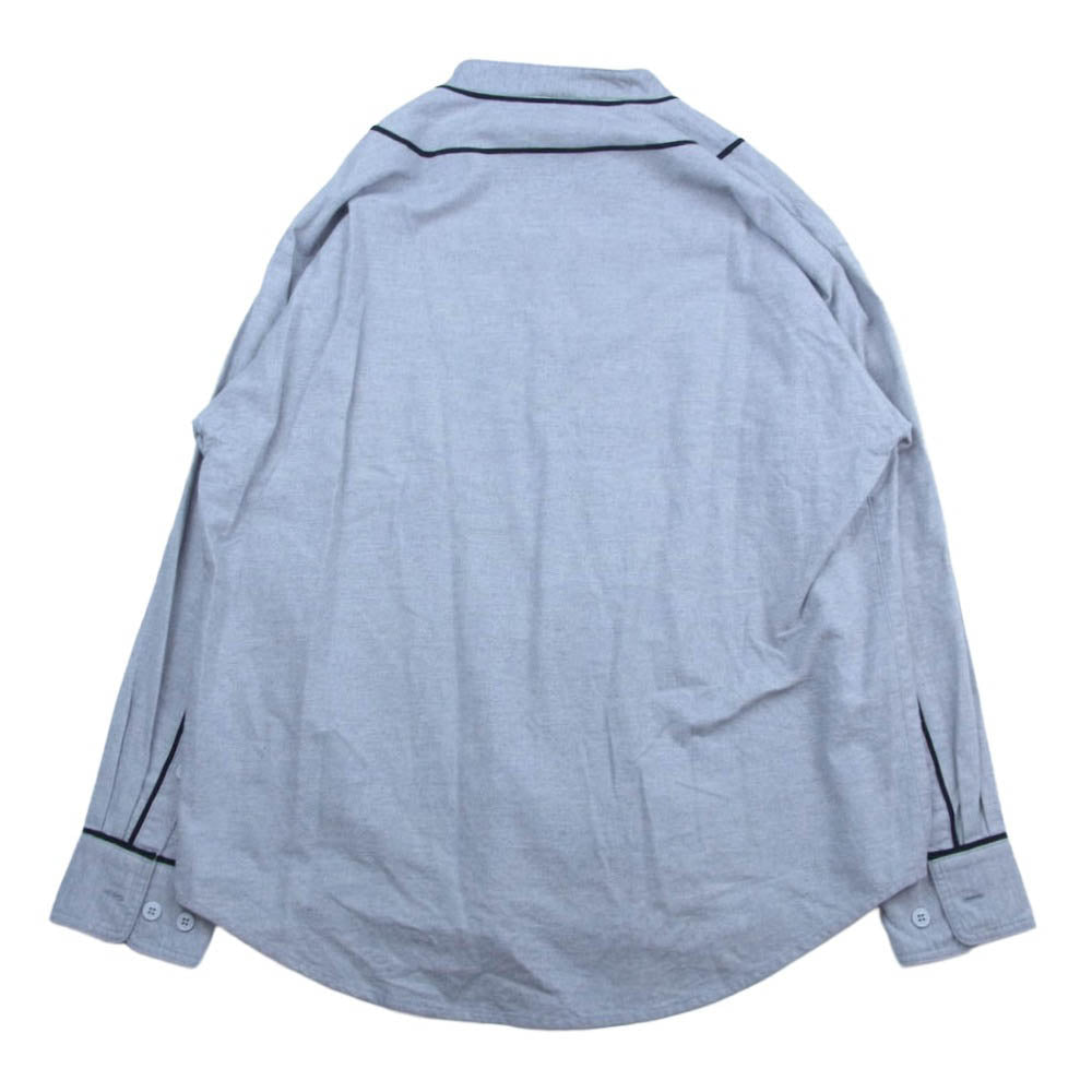 DESCENDANT ディセンダント BASEBALL LS SHIRT ベースボール 長袖 シャツ グレー系 3【中古】