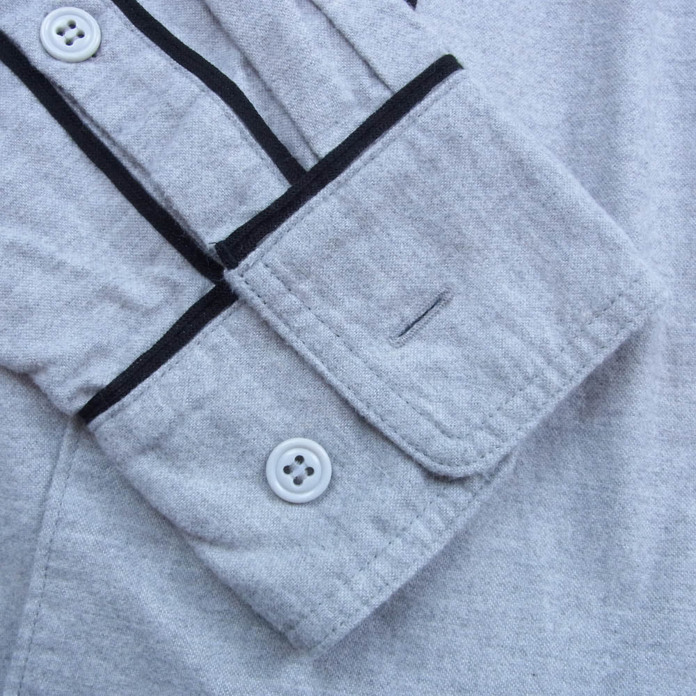 DESCENDANT ディセンダント BASEBALL LS SHIRT ベースボール 長袖 シャツ グレー系 3【中古】