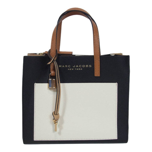 MARC JACOBS マークジェイコブス M0016132-244 2way SMOKED ALMOND MULTI スモークド アーモンド マルチ レザー ショルダーバッグ ブラック系【中古】