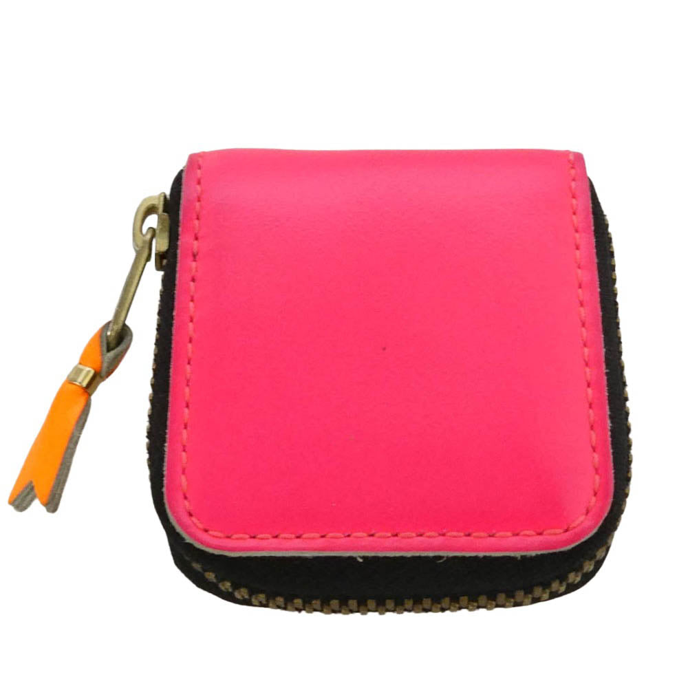 COMME des GARCONS コムデギャルソン SMALL COIN CASE スモール コインケース ピンク系 マルチカラー系【中古】